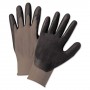 Anchor Nitrile Coated Gloves, Gray/Dark Gray, Nylon Knit, Large, 12 Pairs