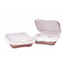 Gen Foam Hinged Containers, 3-Compartment, Small, 100/PK, 2 PK/CT