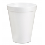 Dart Foam Drink Cups, 8oz, White, 1000/Carton