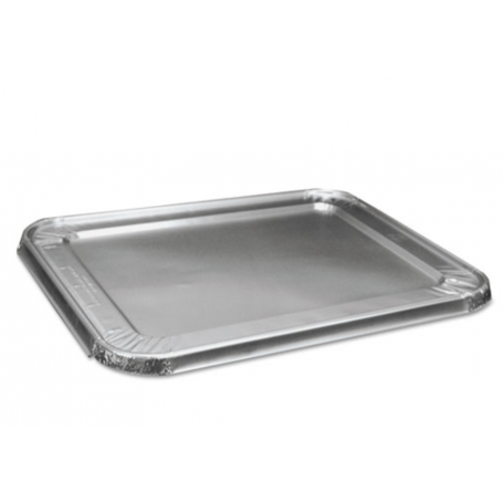 Boardwalk Half Size Aluminum Steam Table Pan Lid, Deep, 100/Carton