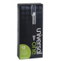 universal Comfort Grip Retractable Gel Pen, 0.7mm, Black Ink, Smoke Barrel, Dozen