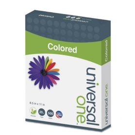 universal Deluxe Colored Paper, 20lb, 8.5 x 11, Blue, 500/Ream