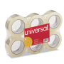 universal General-Purpose Box Sealing Tape, 1.88 x 110yds, 3" Core, Clear, 6/Pack