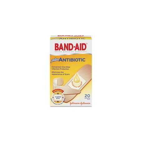 Band Aid Antibiotic Adhesive Bandages